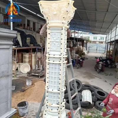 High Quality Concrete Roman Column Mould Crown Molding Pillars Mold for Sale
