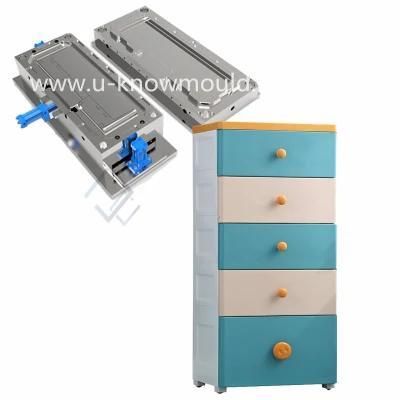 Colorful Plastic Drawer Mold Storage Cabinet Mould