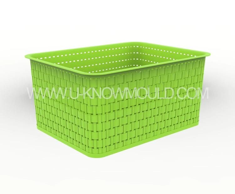 China Basket Mould Manufacturer Plastic Storage Basket Injection Mold with Cover